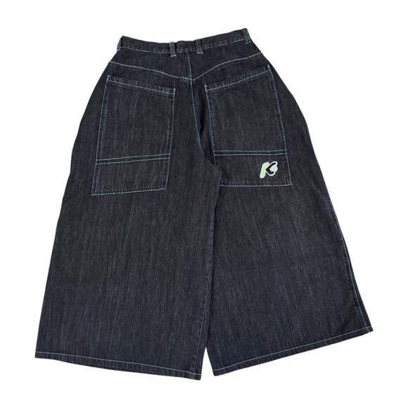 KikWear Jeans Men 32x25 Baggy Wide Leg Y2K ( 19 Inch Leg Opening ) jnco Type - Picture 1 of 11